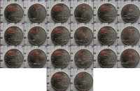 Набор монет Россия "Сражения и знаменательные события Отечественной войны 1812 года" (2012) UNC 10 монет