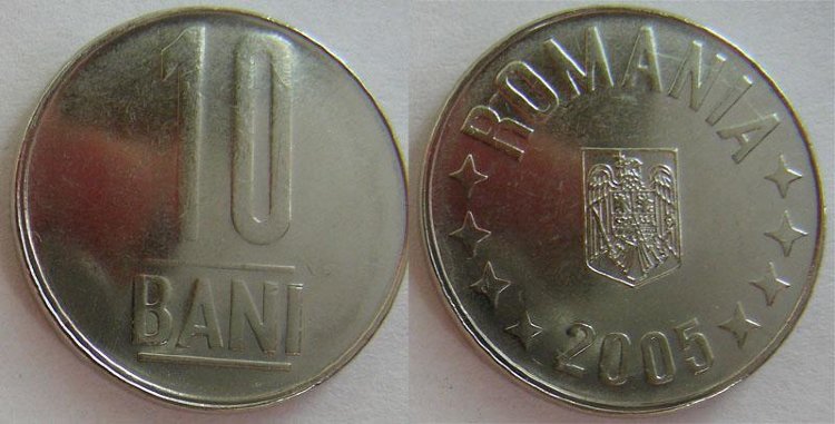 10 бани Румыния (2005-2012) UNC KM# 191