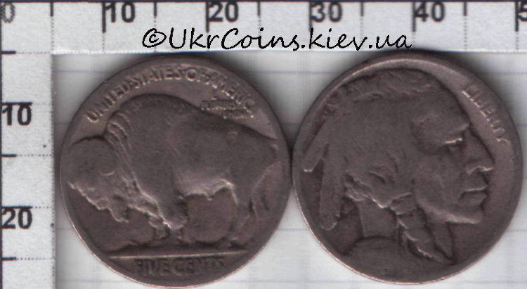 5 центов США (1913-1938) F KM# 134