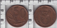 50 центов "iNingizimu Afrika" ЮАР (2006) XF KM# 489