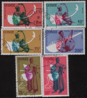 Марка Гвинеи "Набор марок №5" 6 штук  (ND) CTO 