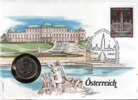 10 шиллингов  Австрия (1983) UNC KM# 2918 (В конверте с маркой)