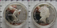 10 долларов "Олимпийские игры в Афинах" Острова Кука (2001) PROOF KM# 473