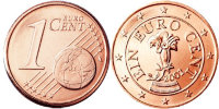 1 евроцент Австрия (2010) UNC KM# 3082 