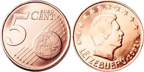 5 евроцентов Люксембурга (2008) UNC KM# 77 
