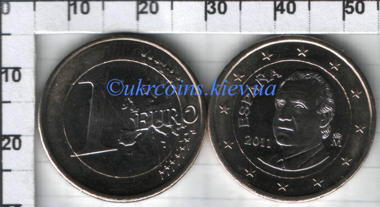 1 евро Испания (2011) UNC KM# 1046