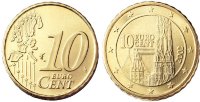 10 евроцентов Австрия (2002) UNC KM# 3085 