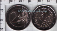 2 евро Финляндия "150 лет Сейму 1863 года" (2013) UNC KM# NEW