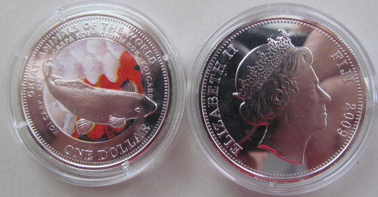 1 доллар"Карпы" Фиджи (2009) UNC KM# 138