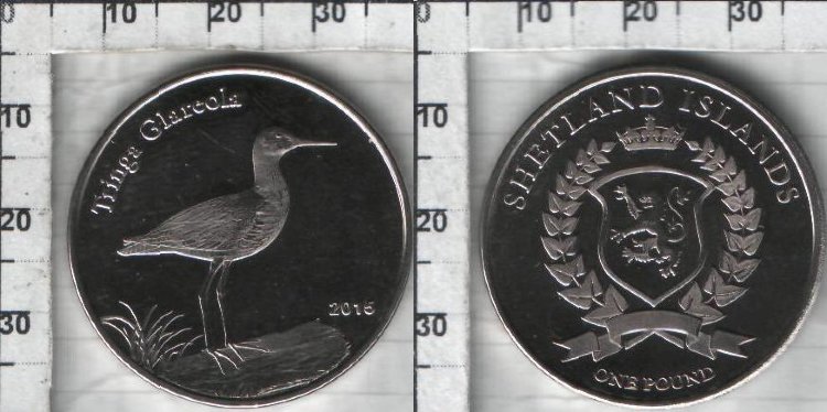 1 фунт Шетландские острова "Коловодник болотяний" (2015) UNC KM# NEW 