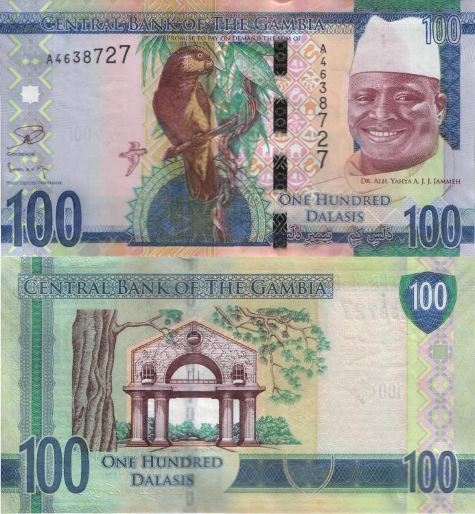 100 даласи Гамбия (2015 ND) UNC GM-NEW 