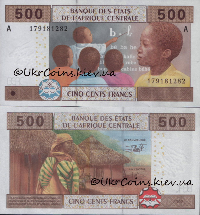 500 франков CFA - Габон (2002) UNC GA-406A