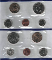 Годовой банковский набор монет США (2000) UNC P