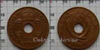 10 центов  Британская Восточная Африка George VI (1941) F KM# 26.1