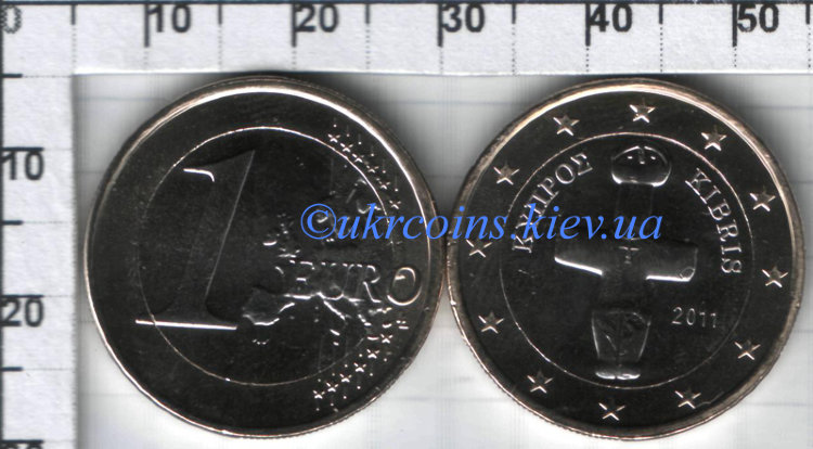1 евро  Кипра (2012) UNC KM# 84