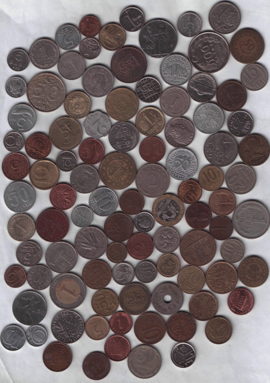 Набор #1 монет для начинающего нумизмата (100 монет)