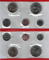 Годовой банковский набор монет США (2001) UNC D