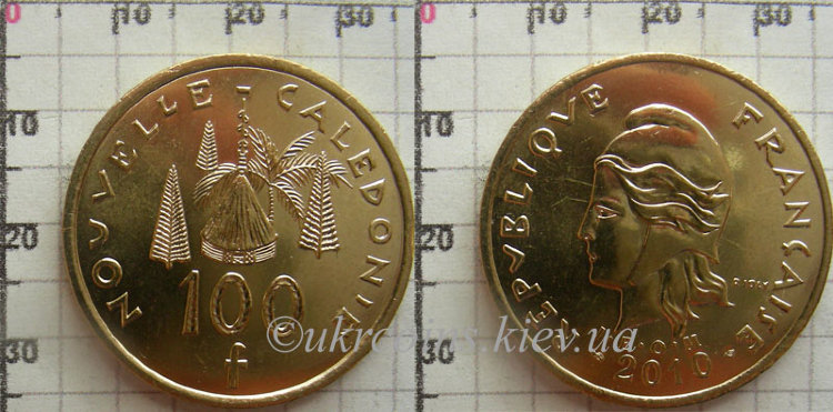 100 франков Новой Каледонии (2008-2010) UNC KM# 15а