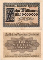 10 миллионов марок Германия (1923) UNC 