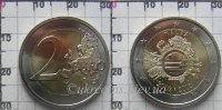 2 евро Мальта "10 лет наличному обращению евро" (2012) UNC KM# 139
