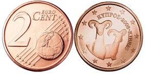 2 евроцента  Кипра (2012) UNC KM# 79
