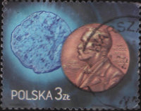 Почтовая марка Польши "Нобель"