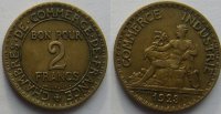 2 франка Франция (1922-1923) VF XF KM# 877