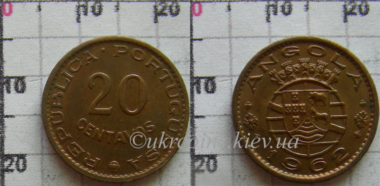20_centavo_angola_1962.jpg 20 центаво Португальская Ангола (1962) XF KM# 78