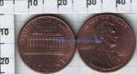 1 цент США (2000) VF-XF KM# 201b
