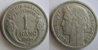 1 франк Франция (1941-1949) XF KM# 885a.1