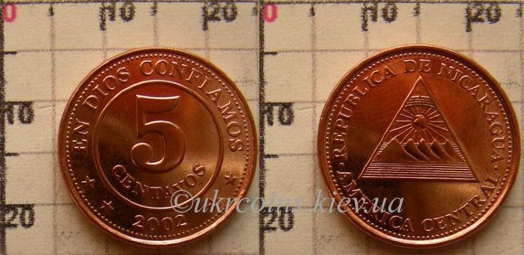 5 центаво Никарагуа (2002) UNC KM# 97