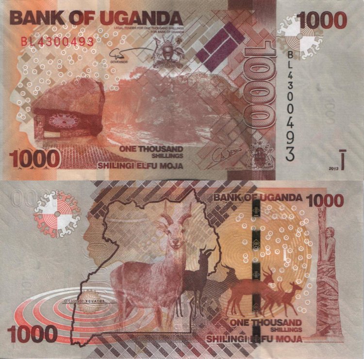 1000 шиллингов Уганда (2013) XF UG-NEW