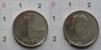 1 франк Бельгия "Belgie" (1994-2000) XF KM# 188