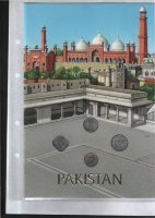 Набор Пакистана  из 4 монет. В пластиковой упаковке (1974-1996) UNC