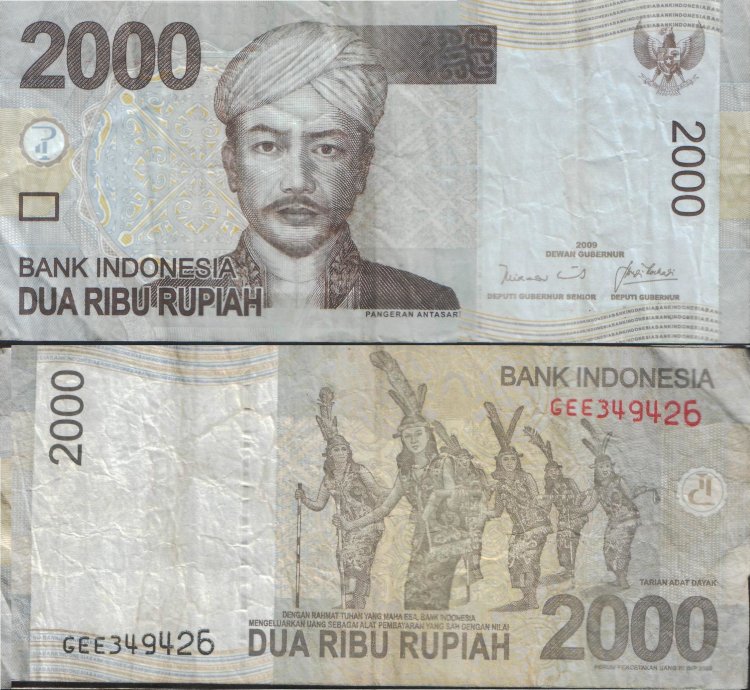 2000 рупий Индонезия (2009) VF ID-147
