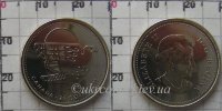 25 центов Канады "Сапсан" (2011) UNC KM# NEW