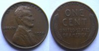 1 цент "Линкольн - Колоски" США (1909-1959) VF KM# 132