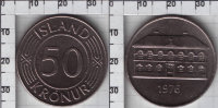 50 крон Исландия (1970-1980) UNC KM# 19