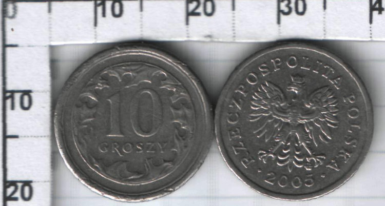 10 грошей Польша (1990-2012)  XF Y# 279