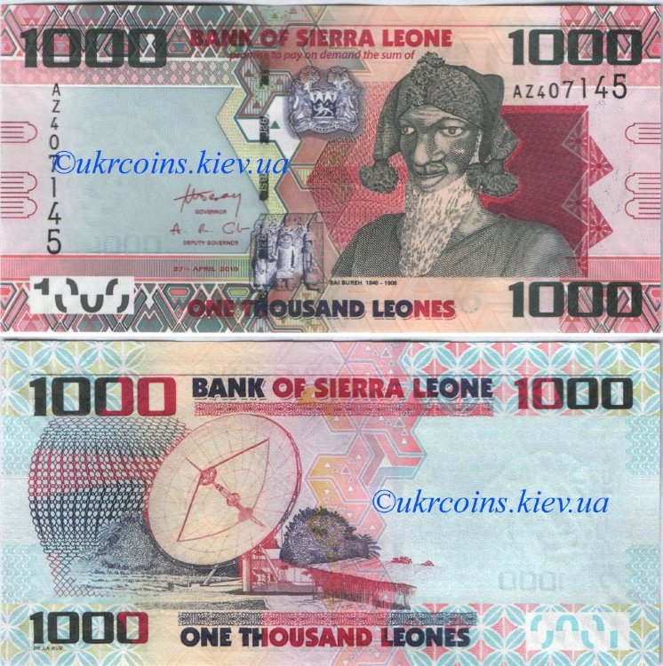 1000 леоне Сьерра-Леоне (2013) UNC SL-NEW