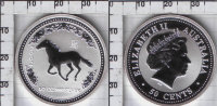 50 центов Австралия "Серия Лунный Год - Конь" (2002) PROOF KM# 580