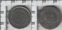 25  центов Суринам (1962-1986) XF KM# 14