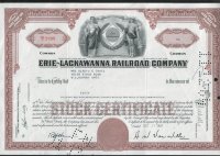  Aкция США "Erie-Lackawanna Railroad Company" 1960