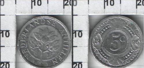 1111jm.jpg 5 центов Нидерландских Антильских островов (1990-2010) XF KM# 33
