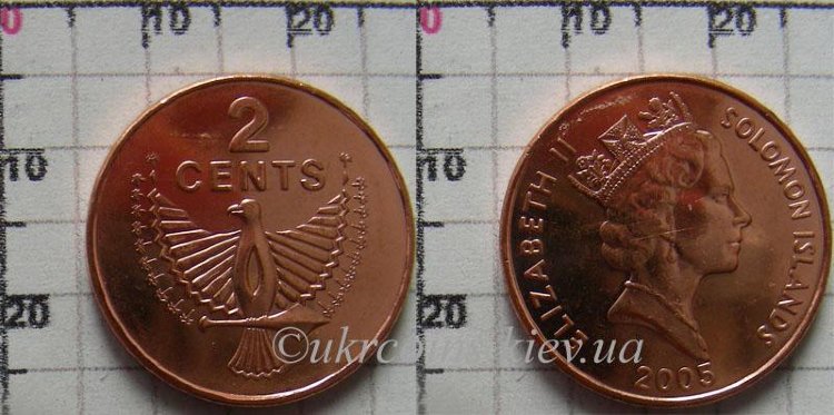 2 цента Соломоновые острова (2000-2010) UNC KM# 25