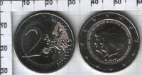 2 евро Нидерланды "Коронации короля Виллема-Александра" (2013) UNC KM# NEW