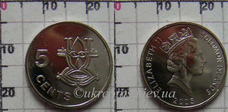 5 центов Соломоновые острова (2005) UNC KM# 26а