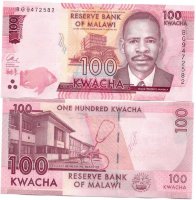 100 квача Малави (2017) UNC MW-NEW 