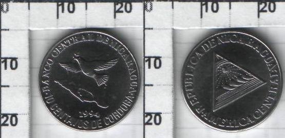 10 центаво  Никарагуа (1994) UNC KM# 81