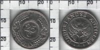 25 центов Нидерландских Антильских островов (1998-2009) XF KM# 35